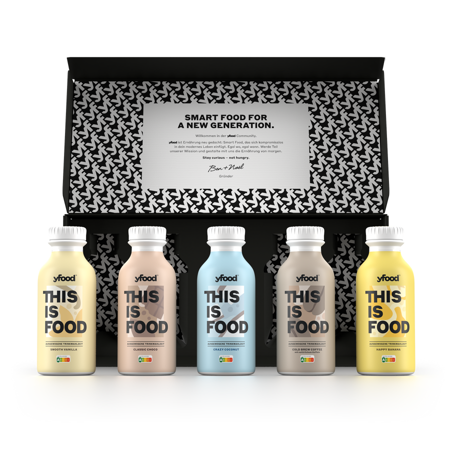 yfood Tasterpack mit 5 Classic Drinks